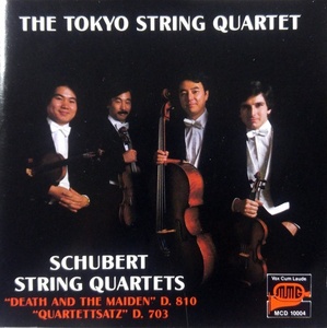[중고] Tokyo String Quartet / Schubert: String Quartets Nos.12&amp;14 (수입/mcd10004)