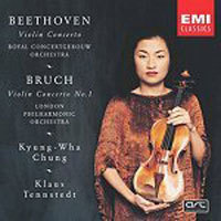 [중고] 정경화 / Beethoven &amp; Bruch: Violin Concerto (홍보용/ekcd0796)