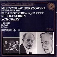 Mieczyslaw Horszowski / Schubert Trout Quintet 4 Impromptus Rudolf Serkin (미개봉/cck7123)