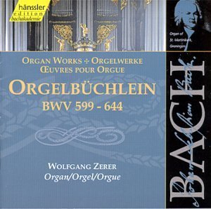 [중고] Wolfgang Zerer / Orgelbuchlein BWV 599-644 (수입/cd92094)