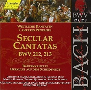 [중고] Helmuth Rilling / Bach: Secular Cantatas, BWV 212, 213 (수입/cd92067)