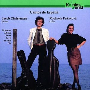 [중고] Michaele Fukacova, Jacob Christensen / Granados, Albeniz, Faure : Works For Cello &amp; Guitar - Cantos de Espana (수입/32044)