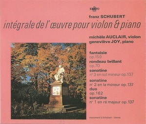 [중고] Schubert (슈베르트) / Integrale de l&#039;œuvre pour Violon &amp; Piano (바이올린과 피아노를 위한 작품 전집) (2CD/wkc2d0051)