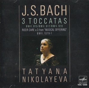 [중고] Nikolayeva / J.S.Bach: 3 Toccatas (일본수입/vdc1288)