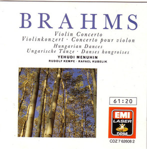 [중고] Yehudi Menuhin / Brahms: Violin Concerto &amp; Hungarian Dances (수입/cdz7626082)