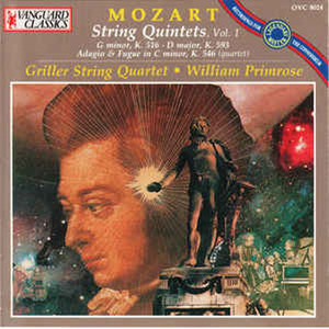 [중고] Griller Quartet, Primrose / Mozart : String Quintets, Vol.1 (oovc5051)