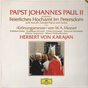 [중고] Herbert Von Karajan / papst Johannes Paul II, Mozart : &quot;Kronungsmesse&quot; (수입/4190952)