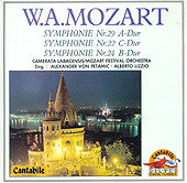 [중고] Alexander Von Petamic, Alberto Lizzio / Mozart: Symphony No.22, 24 &amp; 29 (srk5002)