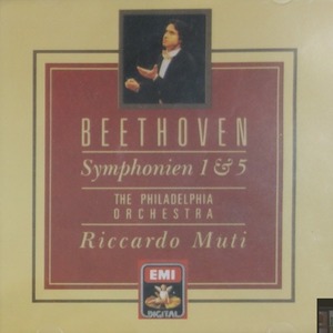 [중고] Riccardo Muti / Beethoven : Symphonies Nos. 1&amp;5 (ekcd02041/7494882)