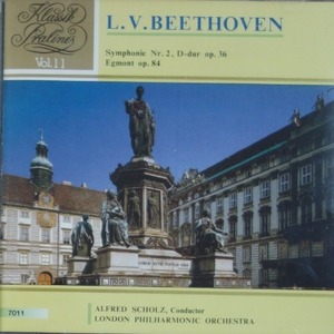 [중고] Alfred Scholz / Beethoven : Symphonie Nr.2, &quot;Egmont&quot; Ouverture (7011)