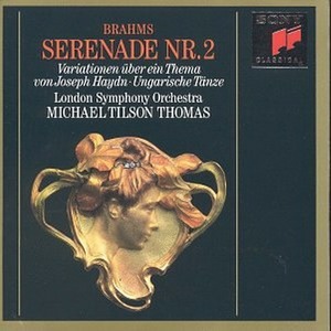 [중고] Michael Tilson Thomas / Brahms : Serenade No.2 (수입/sk47195)