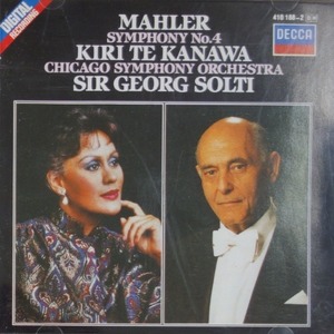 [중고] Kiri Te Kanawa / Mahler : Symphony No.4 (cdd009)