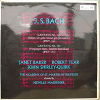 [중고] [LP] Neville Marriner / Bach : Cantatas Nos.159 &amp; 170 (수입/sol295)