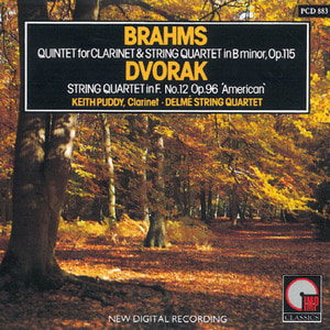 [중고] Keith Puddy, Delme String Quartet / Brahms, Dvorak (수입/pcd883)