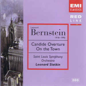 [중고] Leonard Slatkin / Leonard Bernstein : Candide Overture, On the Town (수입/724357209120)