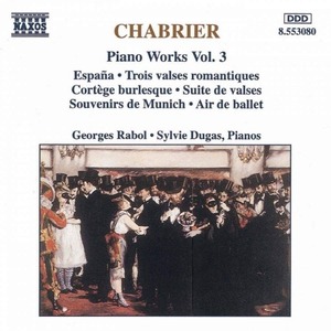 [중고] Georges Rabol, Sylvie Dugas / Chabrier : Piano Works Vol.3 (수입/8553080)