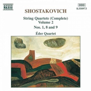 [중고] Eder Quartet / Shostakovich : String Quartets Vol.2 - No.1 Op.49, No.8 Op.110 &#039;Dresden&#039;, No.9 Op.117 (수입/8550973)