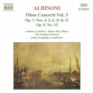 [중고] Alison Alty, Anthony Camden / Albinoni : Oboe Concerti Vol.3 (수입/8553035)