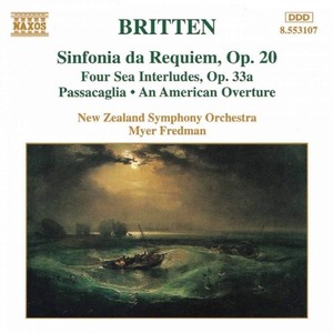 [중고] Myer Fredman / Britten : Sinfonia de Requiem, Four Sea Interludes (수입/8553107)