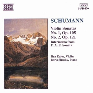 [중고] Ilya Kaler, Boris Slutsky / Schuman : Violin Sonatas Nos.1 &amp; 2 (수입/8550870)