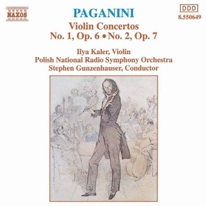 [중고] Ilya Kaler / Paganini - Violin Concertos Nos.1 &amp; 2 (수입/8550649)