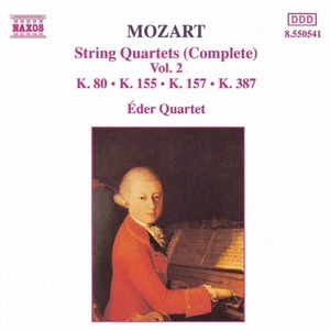 [중고] Eder Quartet / Mozart : Complete String Quartet Vol.2 - No.1 K.80, No.2 K.155, No.4 K.157, K.14 K.387 (수입/8550541)