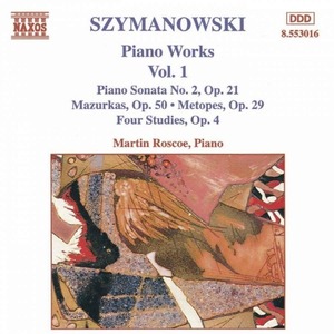 [중고] Martin Roscoe / Szymanowski : Piano Works, Vol.1 (수입/8553016)
