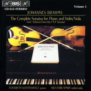 [중고] Nils Erik Sparf, Elisabeth Westenholz / Brahms : Sonatas for Piano and Violin, Viola (2CD/skcdl02434)