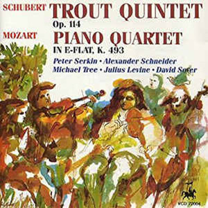 [중고] Peter Serkin / Schubert : Trout Quintet, Mozart : Piano Quartet (skcdl0313)