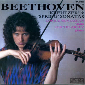 [중고] Lorraine McAslan, John Blakely / Beethoven : Sonata for Violin &amp; Piano &quot;Kreutzer&quot; &amp; &quot;Spring&quot; (수입/pcd833)