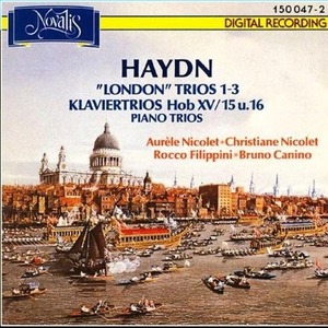 [중고] Aur&amp;egrave;le Nicolet, Christiane Nicolet, Rocco Filippini, Bruno Canino / Haydn : &quot;London&quot; Trios 1-3 (nvcd7007)