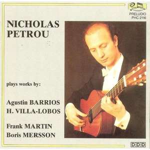 [중고] Nicholas Petrou / Plays Works By Agustin Barrios (수입/phc2116)