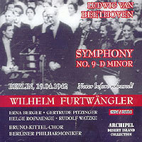 [중고] Wilhelm Furtwangler / Beethoven : Symphony No.9 &#039;Choral&#039; (히틀러 생일 전야 축하 기념 공연/수입/arpcd0270)