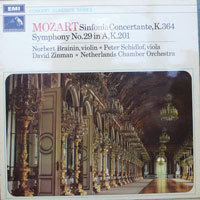 [중고] [LP] N. Brainin, P. Schidolf &amp; D. Zinman / Mozart : Sinfonia Concertante, K.364, etc. (수입/sxlp20112)