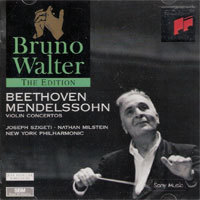 [중고] Bruno Walter / Beethoven, Mendelssohn : Violin Concertos (수입/smk64459)
