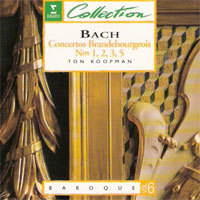 Ton Koopman / Bach : Concertos Brandebourgeois Nos. 1,2,3,5 - Baroque Vol.6 (digipack/수입/미개봉)