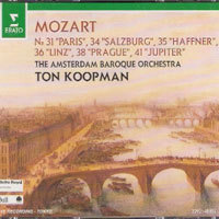 [중고] Ton Koopman / Mozart : Sinfonien Nr.31,34,35,36,38,41 (2CD/수입/2292458572)