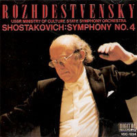 [중고] Gennady Rozedestvensky / Shostakovich : Symphony No.4 (수입/vdc1224)