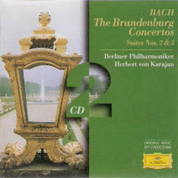[중고] Herbert von Karajan / Bach : Brandenburg Concertos, Suites No2&amp;3 (2CD/dg3710)