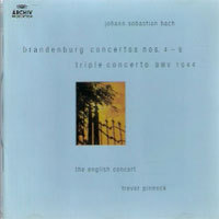 [중고] Trevor Pinnock / Bach : Brandenburg Concertos No.4-6, Triple Concerto (수입/4742202)