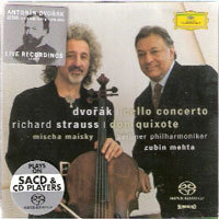 [중고] Mischa Maisky, Zubin Mehta / Dvorak : Cello Concerto, Strauss : Don Quixote (2SACD/수입/4748702)