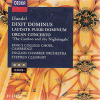 [중고] King&#039;s College Choir / Handel : Dixit Dominus, Laudate Pueri Dominum (수입/4482422)