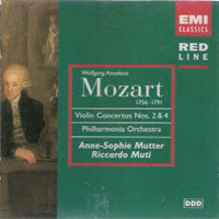 [중고] Anne-Sophie Mutter, Riccardo Muti / Mozart : Violin Concertos Nos.2 &amp; 4 (수입/724356986527)