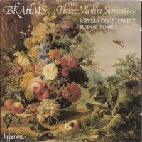 [중고] Krysia Osostowicz, Susan Tomes / Brahms : The Three Violin Sonatas (수입/cda66465)
