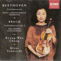 [중고] 정경화 / Beethoven, Bruch : Violin Concertos (수입/077775407228)