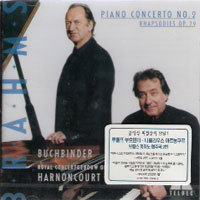 Nikolaus Harnoncourt, Rudolf Buchbinder / Brahms : Piano Concerto No.2, Two Rhapsodies Op.79 (미개봉/3984244862)