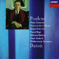 Pascal Roge, Charles Dutoit / Poulenc : Piano &amp; Organ Concertos (미개봉/dd1543)