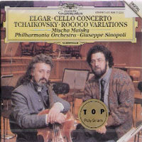 Mischa Maisky, Giuseppe Sinopoli / Elgar : Cllokonzert, Tschaikowsky : Rokoko-Variationen (미개봉/dg0358)