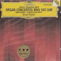 Simon Preston / Bach : Organ Concertos BWV592-596 (미개봉/dg0799)