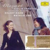 Hilary Hahn, Natalie Zhu / Mozart : Violin Sonatas K.301,304,376,526 (미개봉/dg7164)